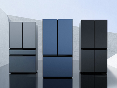 Modern Refrigerators Lineup - imagine.io 3D Rendering 3dvisualization