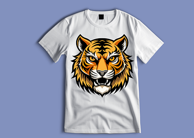 Tiger T shirt Design branding design graphic design illustration logo design t shirt design tiger design typography design vector