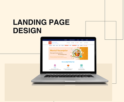 Vacation Menu Landing page adobe illustrator design figma landingpage ui design user experience user interface ux design web design web page website