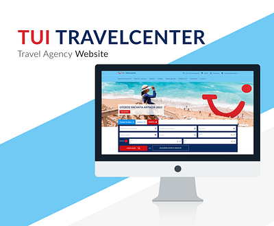 TUI Travelcenter adobe illustrator design figma landingpage ui design user experience user interface ux design web design web page website