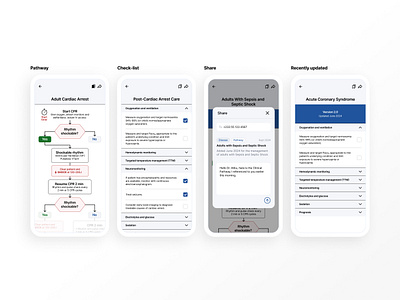 Clinical Pathways App (Ghana) Hi-Fi Prototype button design library prototype search ui ux ux design wireframe