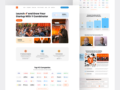 YCombinator Website Redesign figma latest modern ui product design redesign startup startup website trending ui uiux ux website design website redesign ycombinator