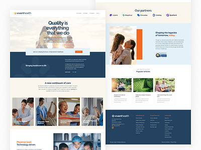 Vivant Health Design Concept branding design graphic design ui web web app