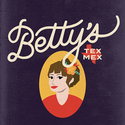 Betty's Tex-Mex Branding brand design brand identity branding hand lettering illustration wordmark design