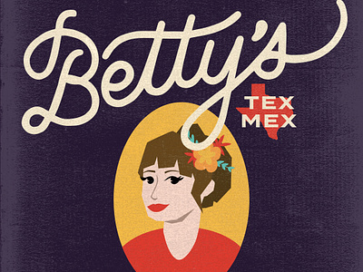 Betty's Tex-Mex Branding brand design brand identity branding hand lettering illustration wordmark design