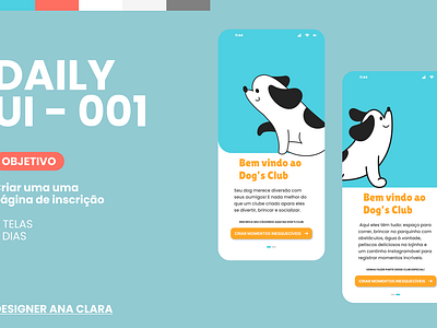 Página de Inscrição: Daily UI app art branding dailyui design figma graphic design illustration logo mobile ui vector