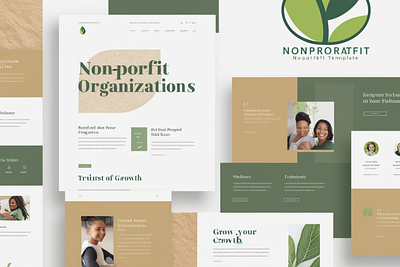 Nonprofit Showit Website Template branding design graphic design illustration vector