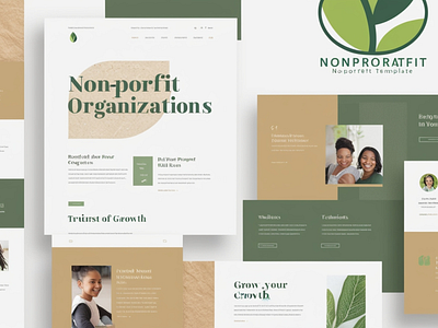 Nonprofit Showit Website Template branding design graphic design illustration vector