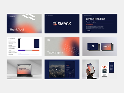 Tech Startup Brand Identity branding design geometric gradient graphic design gray icon logo mark noisy presentation purple red slides startup tech