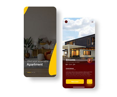 Real Estate App design ui