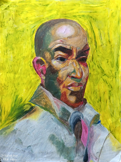 Oil Pastel Portrait art illustration oilpastels