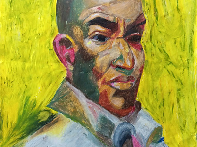 Oil Pastel Portrait art illustration oilpastels