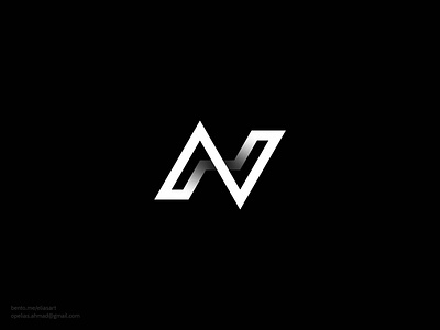 N logomark | Abstract Letter | Technology | Unused abstract app icon branding data visualization dynamic fintech gradient hosting iconic letter n logo media minimal modern stream tech technology timeless visual identity web3