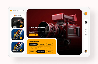 E-commerce Hero Section Ui design e commerce photography ui website