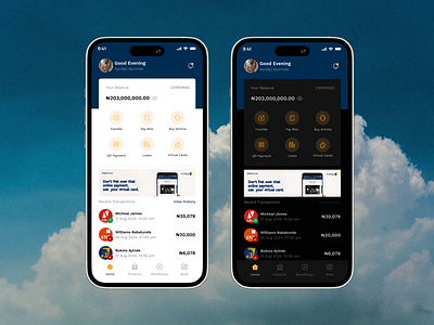 Finance App - First Bank Mobile Redesign design mobile app