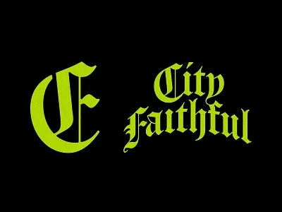 City Faithful bay area blackletter branding california design font football gothic graphic design logo logo design logos monogram rebrand san francisco sports type typography wordmark