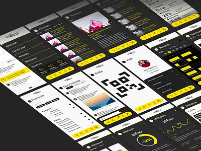 COWORKING MANAGEMENT APP app application coworking interface screens ui webdesign