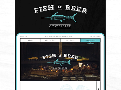 Fish N Beer Website design development uxui website