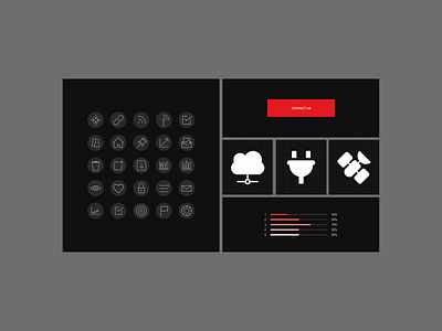 Icons & Elements System for SWISSto12 | ochi.design button graphic design icons pitch deck powerpoint presentation presentation design presentation designer sales deck ui