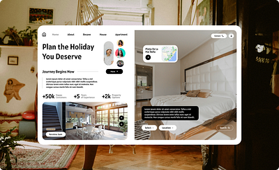 Hotel Website Landing Page app branding design interface ui ux