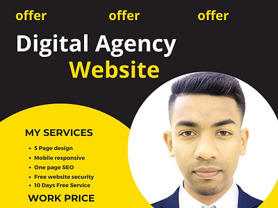 Digital agency website Offer agency website blog website ecommerce website elementor expert jkjakaria landing page design webdesigner website woocommerce wordpress website