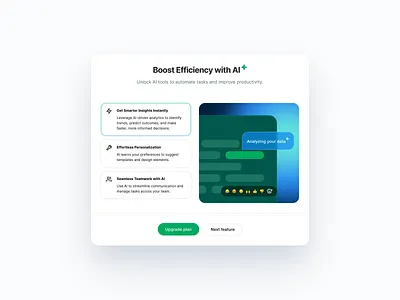 A Green Study ai blue green popup ui