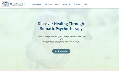 Psychotherapy website UI graphic design ui