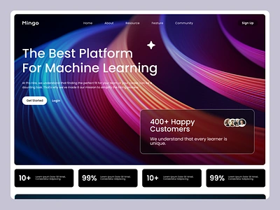 MINGO- Machine Learning Website ai ai generated ai generation ai tool artificial intelligent artificialintelligence branding chatbot crypto deep learning design hero section image generation landingpage machine learning machinelearning ui uiux website website design