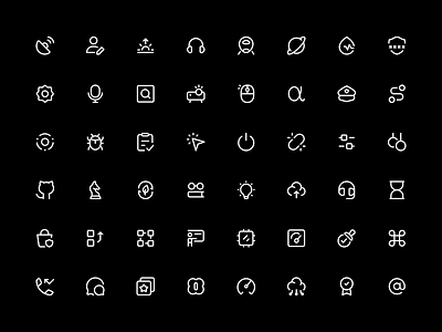 Stroke Icons - Standard Pack award biomass energy bug call missed cloud upload dashboard speed github gps signal headphones hourglass icons logout route search square security password stack star task done user edit