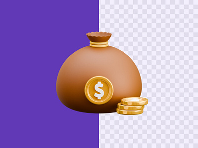 3d Money Bag Icon 3d icon money money bag