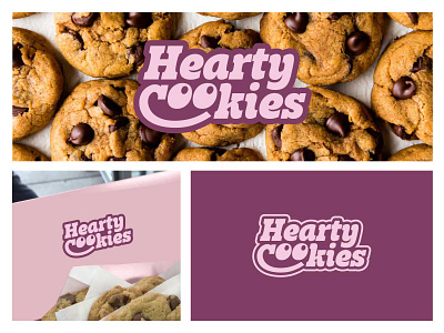 Hearty cookies logo design bakery biscuit brand identity cookie cookie brand food food branding fun fun logo graphic design illustration logo logo design logo designer modern logo pastry playful typography visual identity yummy