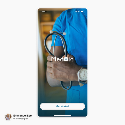 MedAid Splash/Onboarding animation design health health tech illustration logo motion graphics product design prototyping ui uiux user interface ux