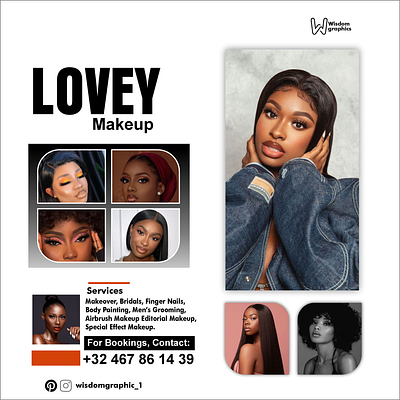 Lovey makeup Ad design ad design banner design flyers makeup design