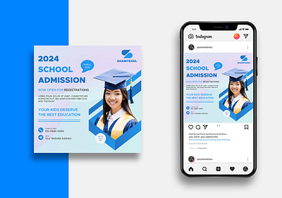 Kids Education Social Media Instagram Post Banner Design banner banner design cline banner co corporate banner design education banner design graphic design modern banner shampexel soc uniqe banner