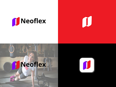 Neoflex modern fitness logo design| gym logo| fitness center business logo creative design fitness fitness lover graphic design gym center gym lover letter mark logo logo creator logo design logo designer logo idea logo maker logo mark modern n letter logo unique unique logo