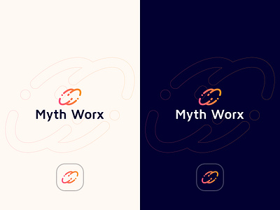 Myth Worx Software Company Logo brand logo branding branding design business logo company logo creative logo design logo logo design professional logo software company logo software logo startup firm logo startup logo tech company logo tech logo technology logo