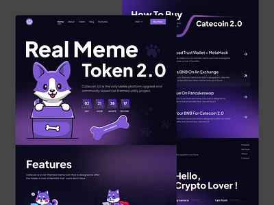 PEPE & MEME COIN cat coin cat meme defen degen elon inu line art mem meme meme coin meme token pepe poster presale shiba trend ui wallet crypto website