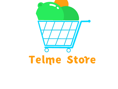 A small grocery buisness called telme store . branding designs graphic design logo design logos modern telme store vector