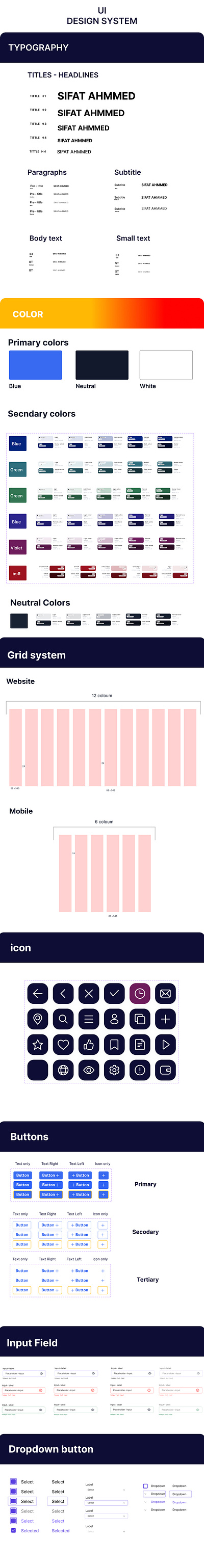 DESIGN SYSTEAM brand kit design figma design grid design systeam ui design ui design systeam ui kit uiux