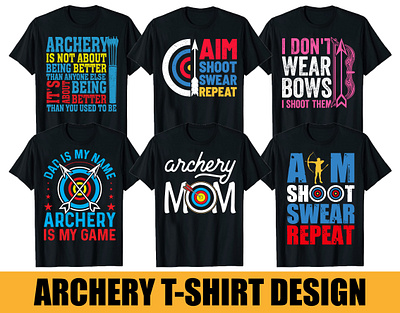 ARCHERY T-SHIRT DESIGN BUNDLE pod t shirtdesign