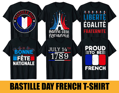 BASTILLE DAY FRENCH T-SHIRT DESIGN BUNDLE vintage t shirt