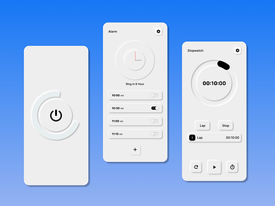 Neumorphic UI Design app design design figma neumorphic neumorphic ui design ui design uiux uiux design user experience user interface ux design web design