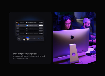 Postpace.io cloud collaboration design project share ui ux video