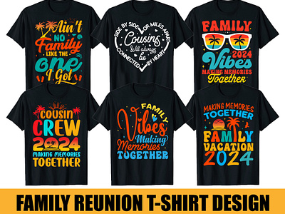 FAMILY REUNION T SHIRT DESIGN BUNDLE tshirt design bundle