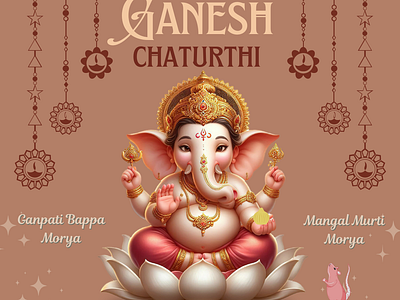 Happy Ganesh Chaturthi ganesh chaturthi ganpati bappa graphic design happy ganesh chaturthi social media post