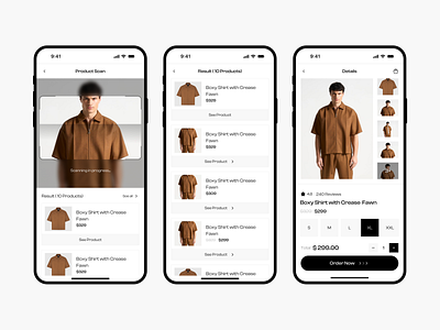 Scan Feature Ui design for clothing Store app app design branding design figma figma design graphic design landing page landing page design mobile app design ui ui design uiux user experience design user interface user interface design ux ux design web design website design