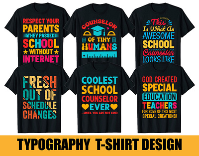 TYPOGRAPHY T-SHIRT DESIGN BUNDLE typography t shirt