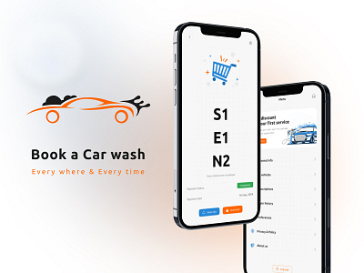 Mobile App Design for Car Wash app app design app figma app ui app ux brand branding design digital digital art figma flow gcc graphic design identity branding illustration prototype ui ui ux ux