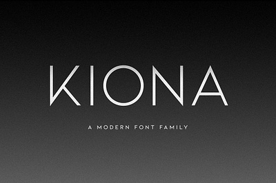 KIONA - A Modern Sans Serif bold font branding font delicate font edgy font elite font geometric font headlines high fashion font italics font logos minimal design minimal font modern font premium font simple font strong font thin font