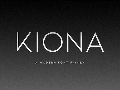 KIONA - A Modern Sans Serif bold font branding font delicate font edgy font elite font geometric font headlines high fashion font italics font logos minimal design minimal font modern font premium font simple font strong font thin font